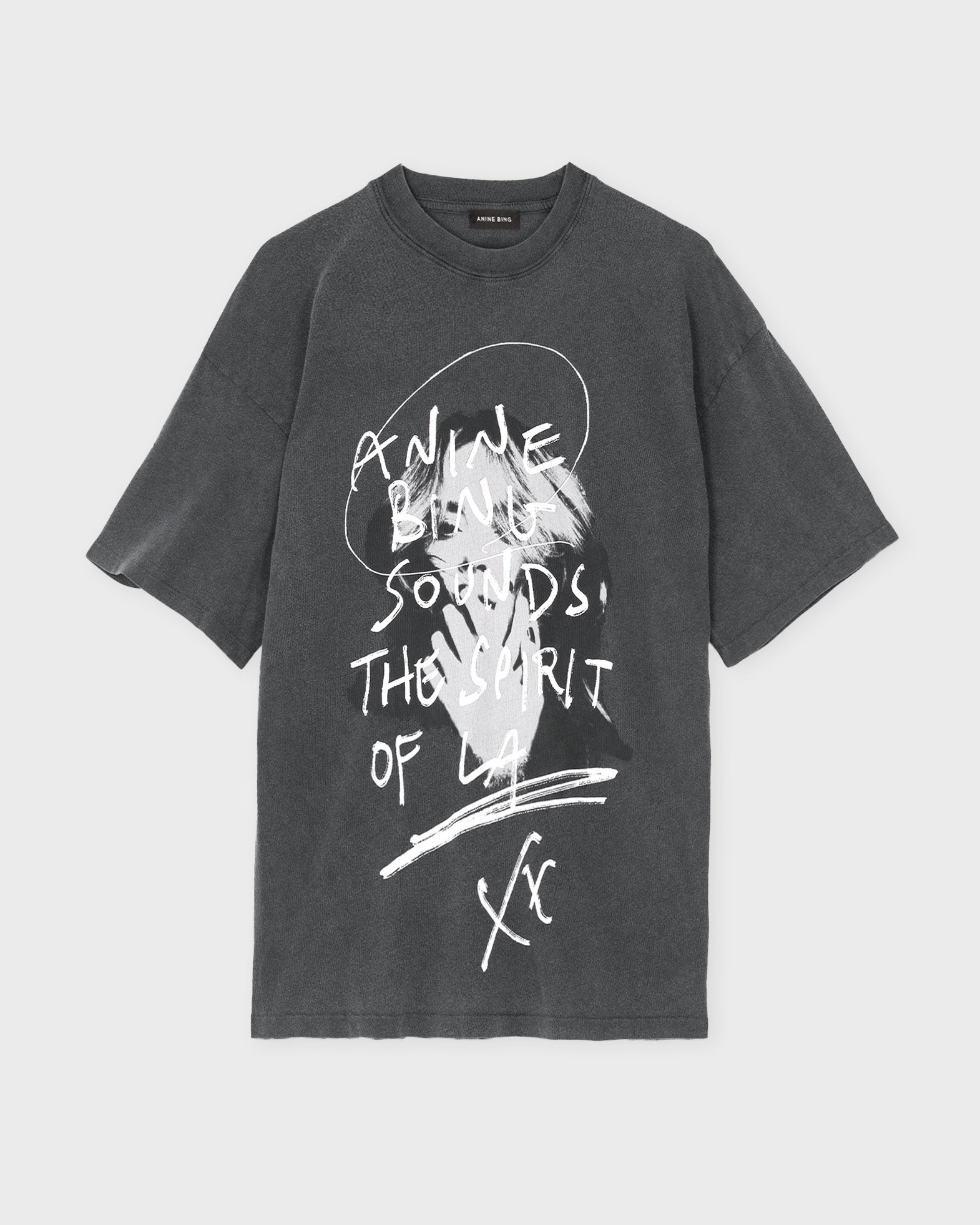 Anine Bing T-shirt Kent Spirit Black von Anine Bing
