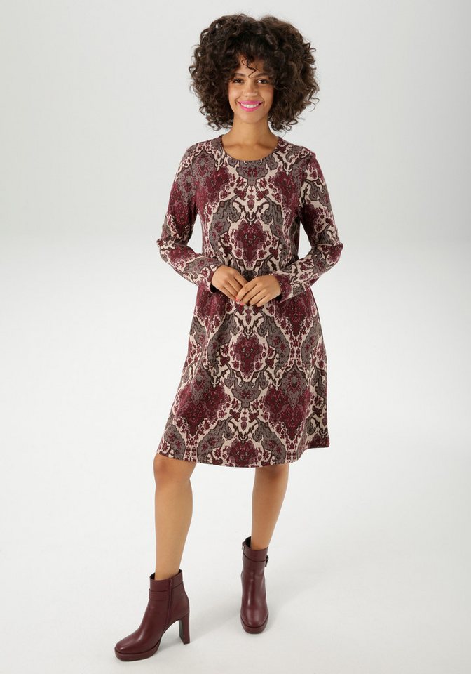 Aniston CASUAL A-Linien-Kleid mit extravagantem Ornament-Muster - NEUE KOLLEKTION von Aniston CASUAL