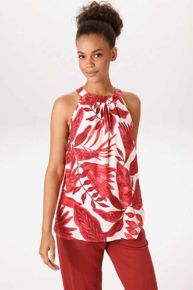 Aniston CASUAL Blusentop mit großflächigen Blättern bedruckt - NEUE KOLLEKTION von Aniston CASUAL