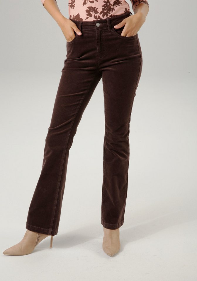 Aniston CASUAL Cordhose in trendiger Bootcut-Form von Aniston CASUAL