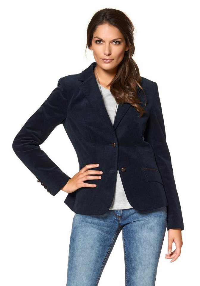 Aniston CASUAL Jackenblazer mit Stoff-Einfassungen und Ärmelpatches von Aniston CASUAL