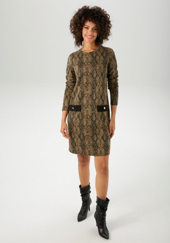 Aniston CASUAL Jerseykleid im extravagantem Schlangen-Muster - NEUE KOLLEKTION von Aniston CASUAL