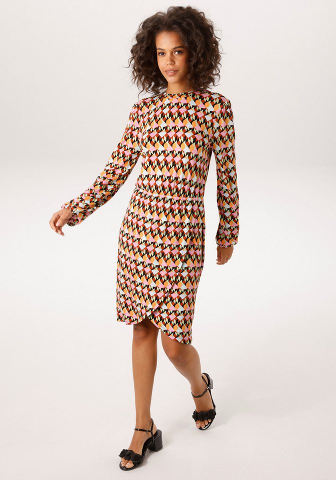 Aniston CASUAL Jerseykleid mit tiefem Rückenausschnitt in Wickeloptik - NEUE KOLLEKTION von Aniston CASUAL