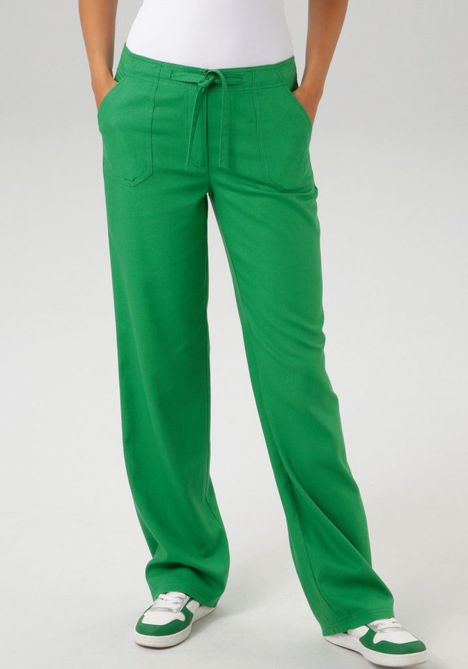 Aniston CASUAL Leinenhose mit Bindeband von Aniston CASUAL