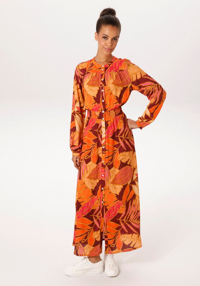 Aniston CASUAL Maxikleid mit farbenfrohen, grafischen Blättern bedruckt - NEUE KOLLEKTION von Aniston CASUAL