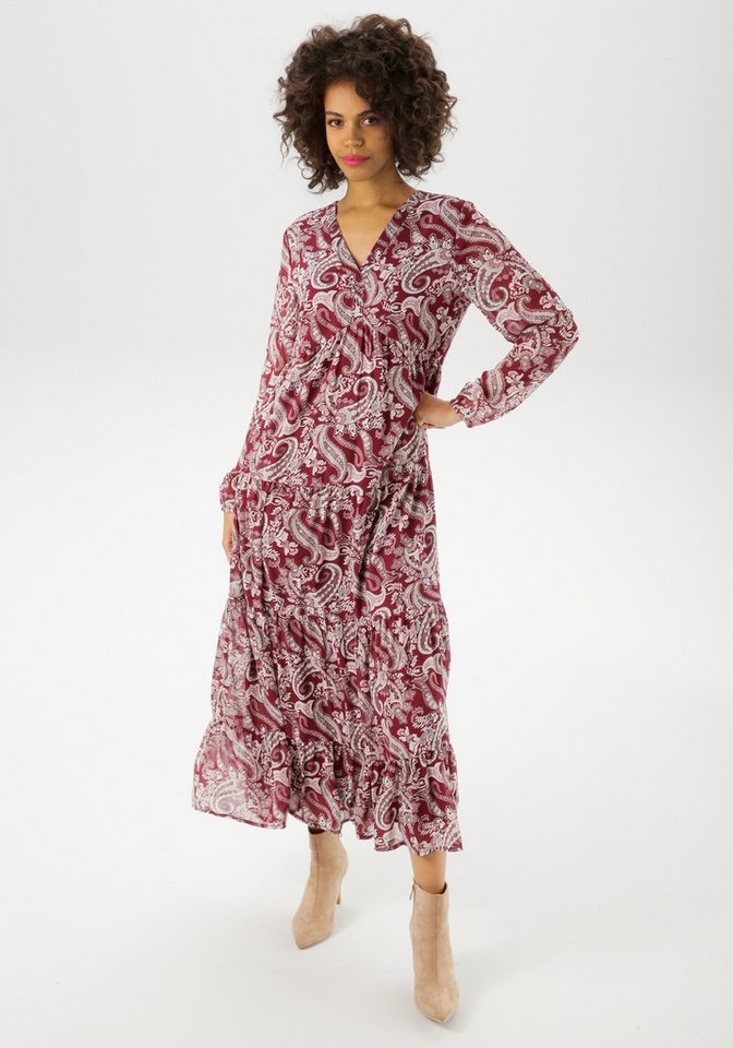 Aniston CASUAL Maxikleid mit farbharmonischem Paisley-Muster - NEUE KOLLEKTION von Aniston CASUAL