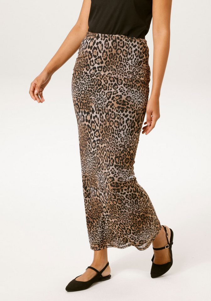 Aniston CASUAL Maxirock im trendigen Leoprint - NEUE KOLLEKTION von Aniston CASUAL