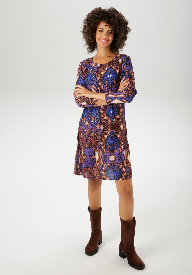 Aniston CASUAL Minikleid mit großflächigem Ornament-Druck - NEUE KOLLEKTION von Aniston CASUAL