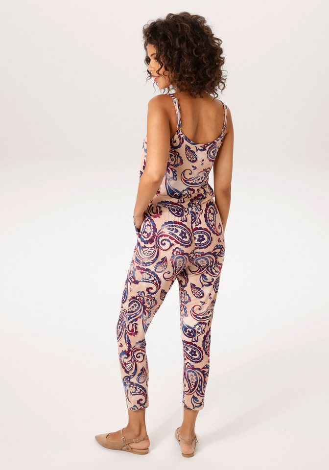 Aniston CASUAL Overall mit großflächigem Paisley-Muster im Batik-Look - NEUE KOLLEKTION von Aniston CASUAL