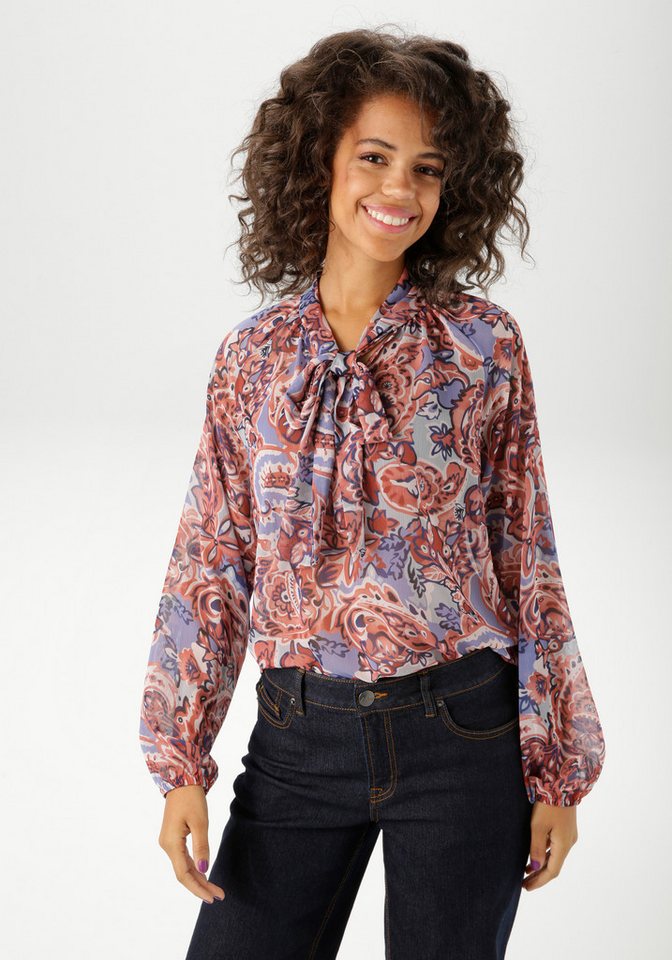 Aniston CASUAL Schlupfbluse mit extravagantem, großflächigen Paisley-Muster - NEUE KOLLEKTION von Aniston CASUAL