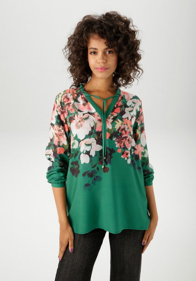 Aniston CASUAL Schlupfbluse mit farbenfrohen Blüten bedruckt von Aniston CASUAL