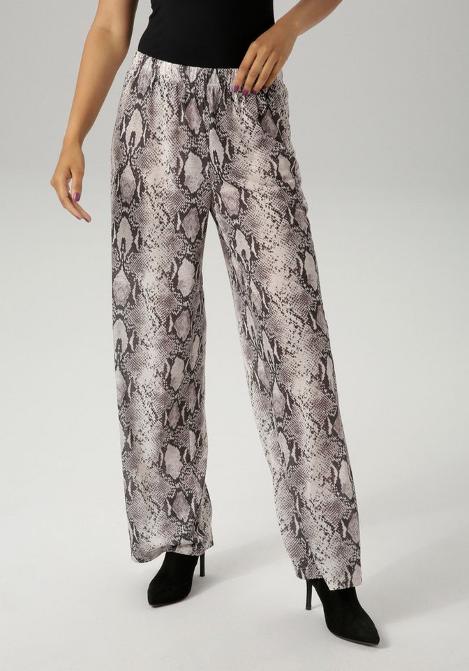 Aniston CASUAL Schlupfhose im farbharmonischen Schlangendruck - NEUE KOLLEKTION von Aniston CASUAL