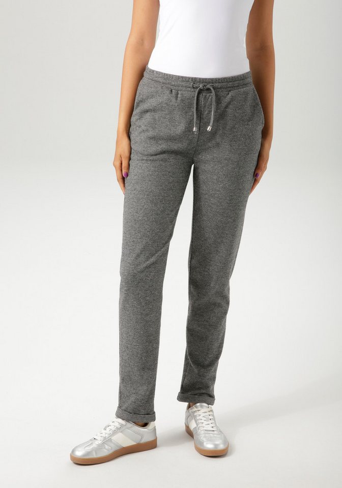 Aniston CASUAL Schlupfhose im trendigen Hahnentritt-Muster - NEUE KOLLEKTION von Aniston CASUAL