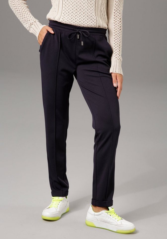 Aniston CASUAL Schlupfhose in strukturierter Jersey-Qualität von Aniston CASUAL