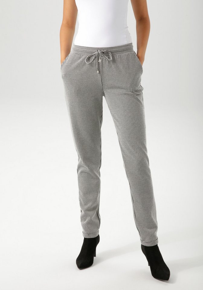 Aniston CASUAL Schlupfhose mit trendigem Hahnentritt-Muster - NEUE KOLLEKTION von Aniston CASUAL