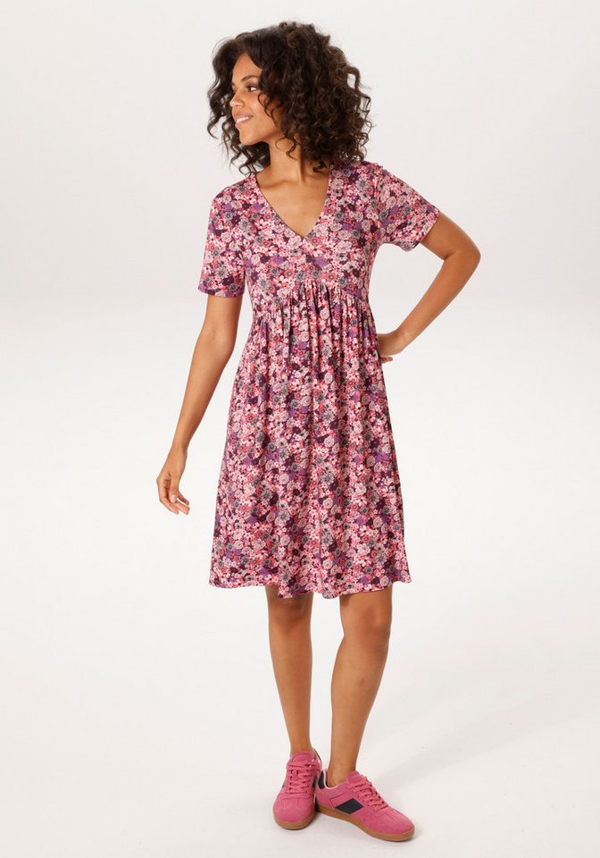 Aniston CASUAL Sommerkleid allover mit grafischen Blüten bedruckt - NEUE KOLLEKTION von Aniston CASUAL