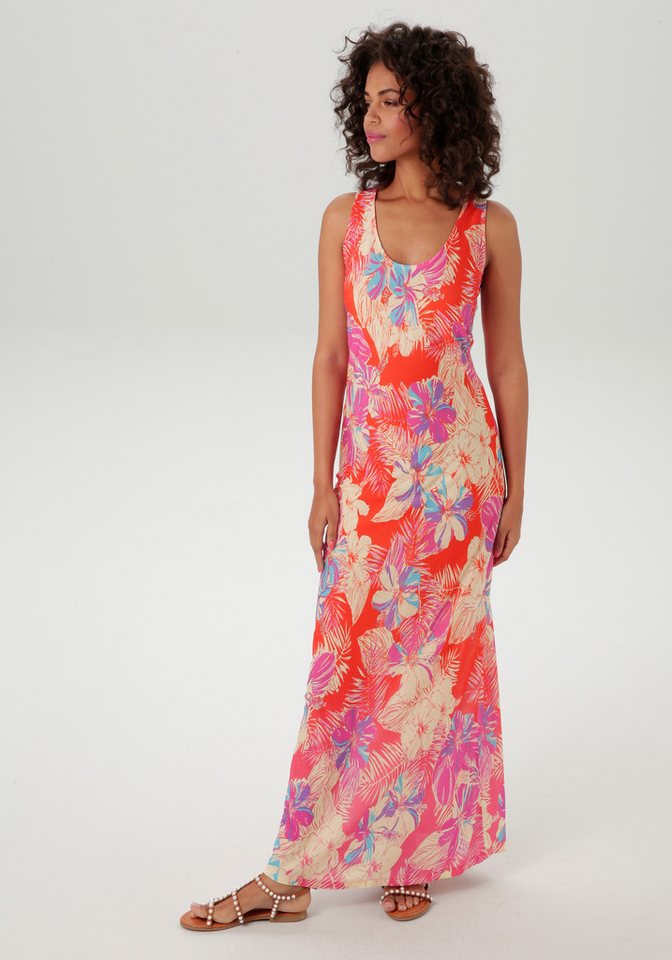 Aniston CASUAL Sommerkleid mit farbenfrohen Blumendruck - jedes Teil ein Unikat von Aniston CASUAL