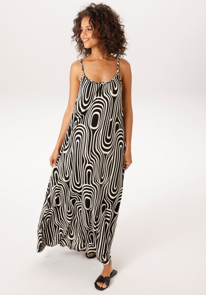 Aniston CASUAL Sommerkleid mit geflochtenen Spagetti-Trägern - NEUE KOLLEKTION von Aniston CASUAL