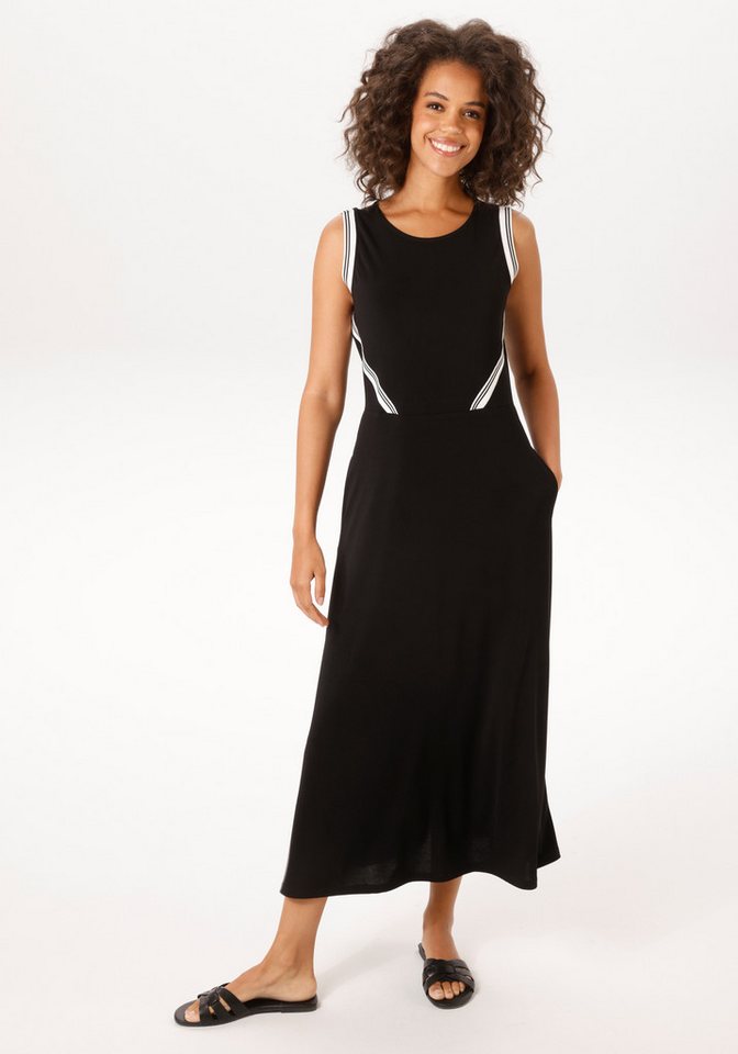 Aniston CASUAL Sommerkleid mit gestreiften Tapes verziertem Oberteil - NEUE KOLLEKTION von Aniston CASUAL
