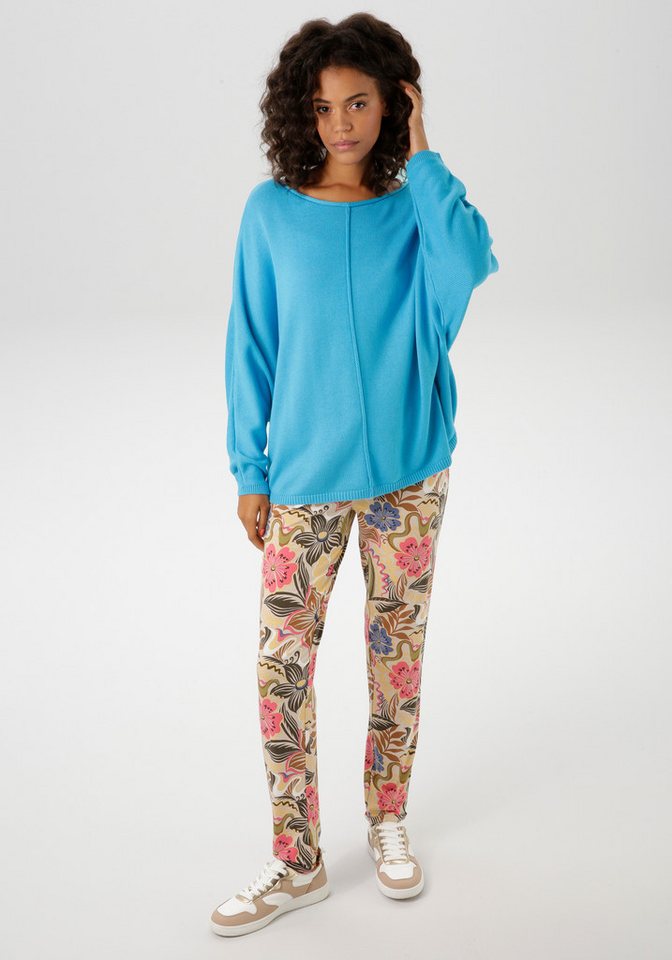 Aniston CASUAL Strickpullover mit langen Fledermaus-Ärmeln von Aniston CASUAL