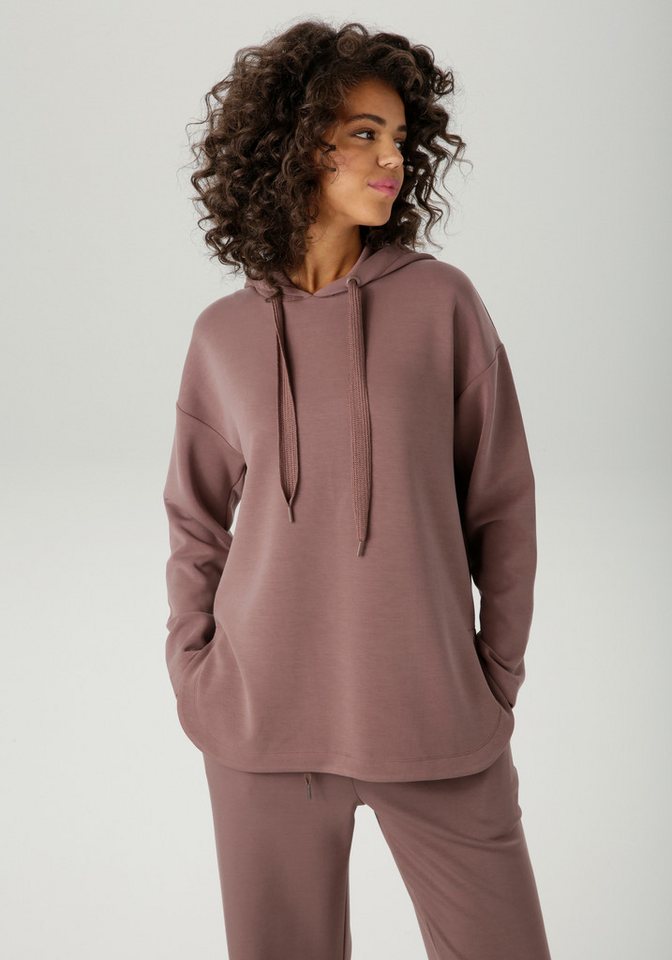 Aniston CASUAL Sweatshirt mit Bindeband an der Kapuze - NEUE KOLLEKTION von Aniston CASUAL