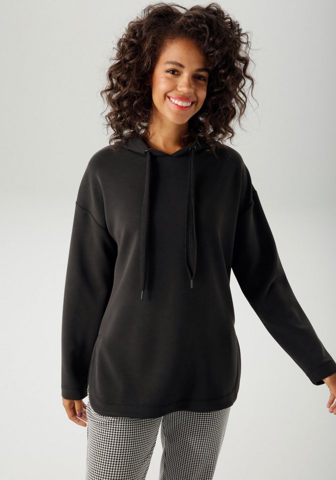 Aniston CASUAL Sweatshirt mit Bindeband an der Kapuze - NEUE KOLLEKTION von Aniston CASUAL