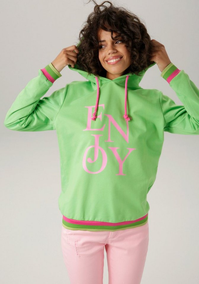 Aniston CASUAL Sweatshirt mit "ENJOY"-Schriftzug von Aniston CASUAL