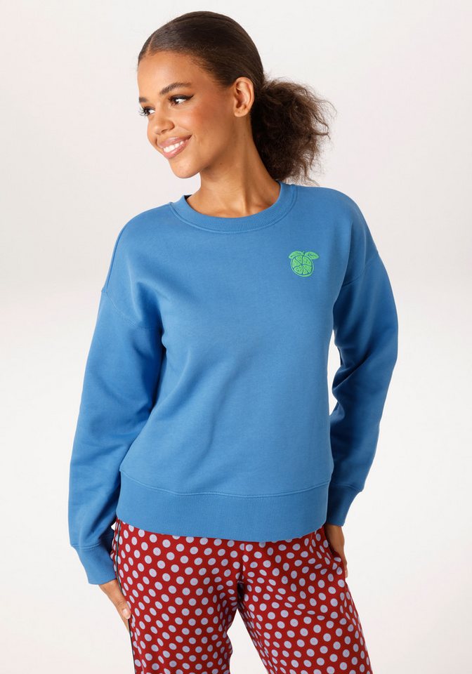 Aniston CASUAL Sweatshirt mit fruchtiger Applikation - NEUE KOLLEKTION von Aniston CASUAL