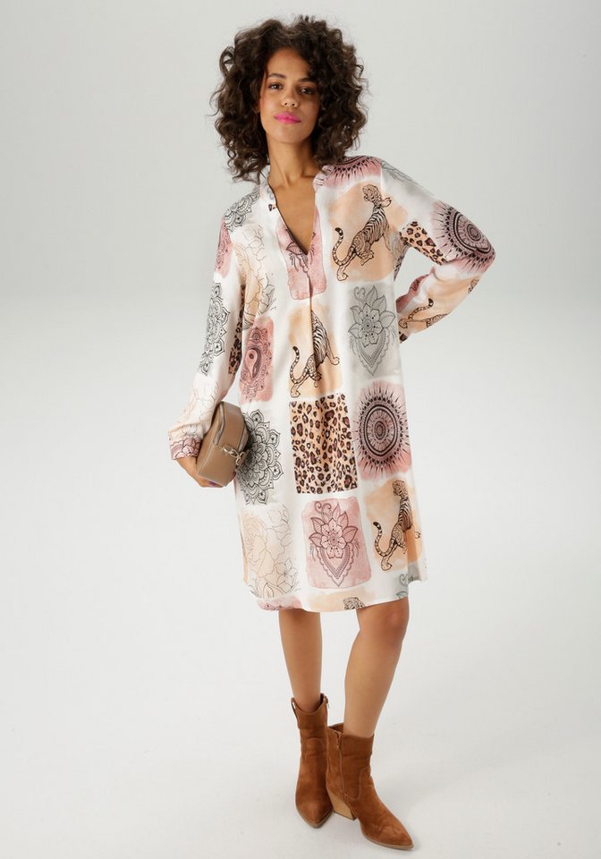 Aniston CASUAL Tunikakleid mit fantasievollem Patch-Druck- jedes Teil ein Unikat von Aniston CASUAL