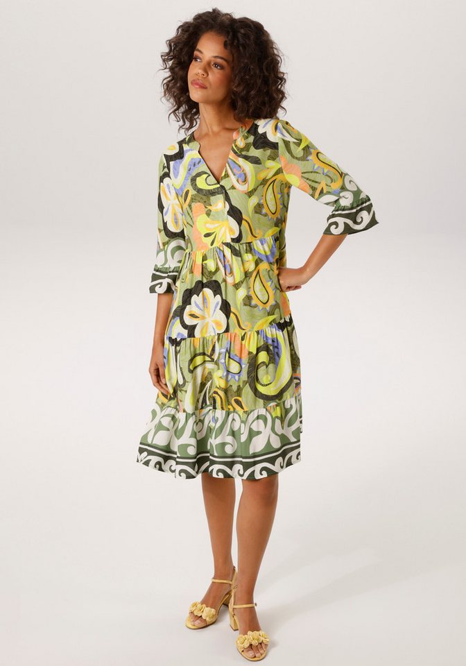 Aniston CASUAL Tunikakleid mit farbenfrohen, großflächigem Paisley-Druck - NEUE KOLLEKETION von Aniston CASUAL