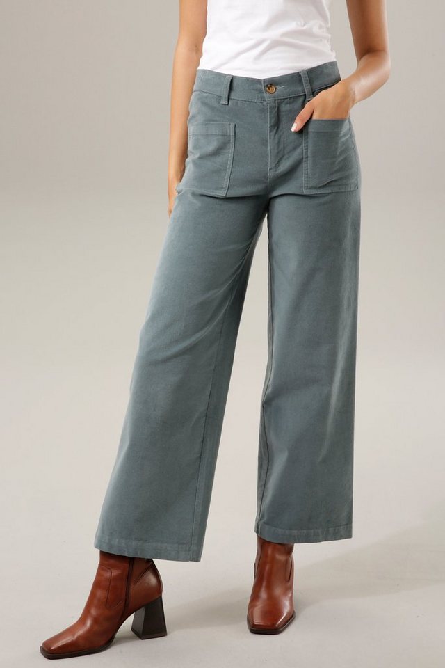 Aniston CASUAL Cordhose in angesagter Hight-waist-Form von Aniston CASUAL
