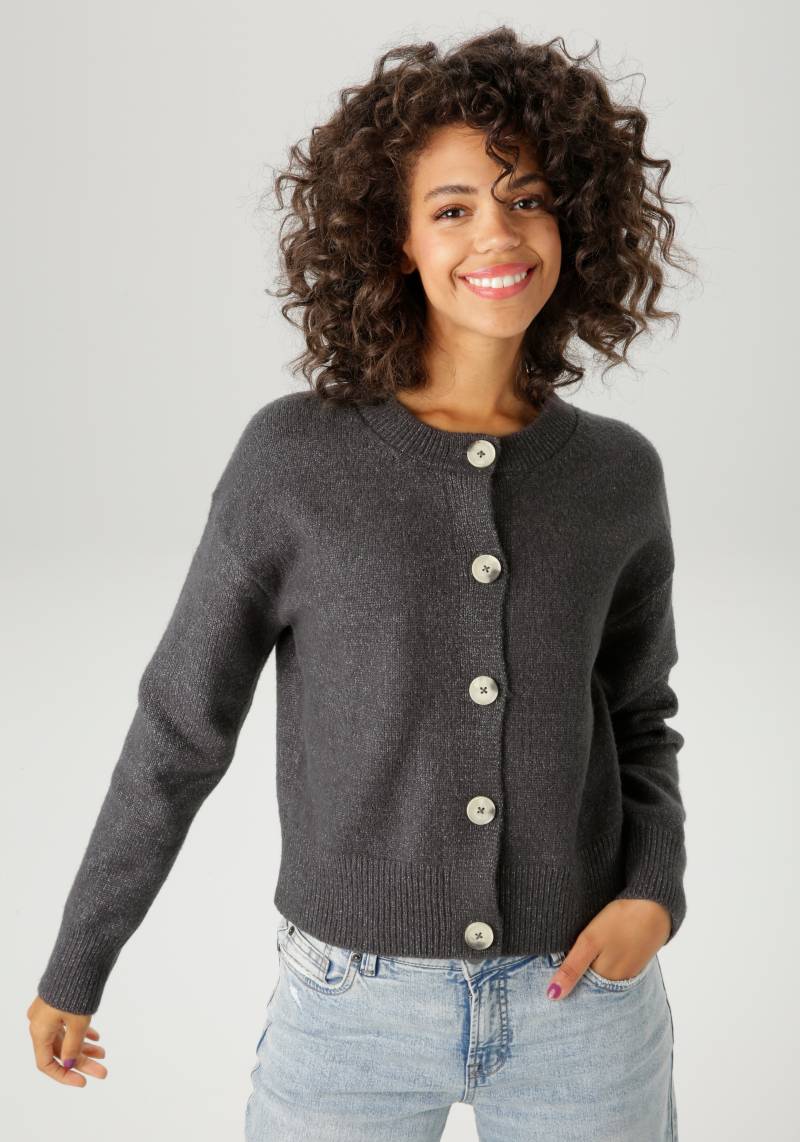 Aniston CASUAL Strickjacke, aus effektvollem Melange-Garn - NEUE KOLLEKTION von Aniston Casual