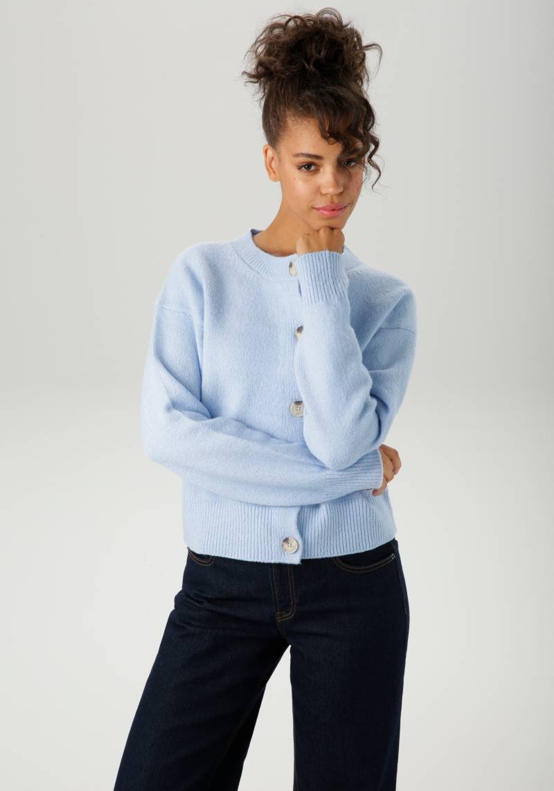 Aniston CASUAL Strickjacke aus effektvollem Melange-Garn - NEUE KOLLEKTION von Aniston Casual