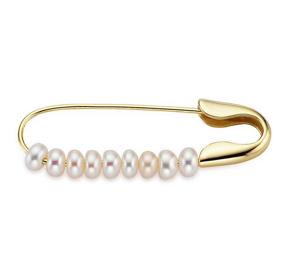 Aniston JEWELRY & WATCHES Anstecknadel Schmuck, Geschenk, Brosche Sicherheitsnadel mit Muschelkernperlen von Aniston JEWELRY & WATCHES