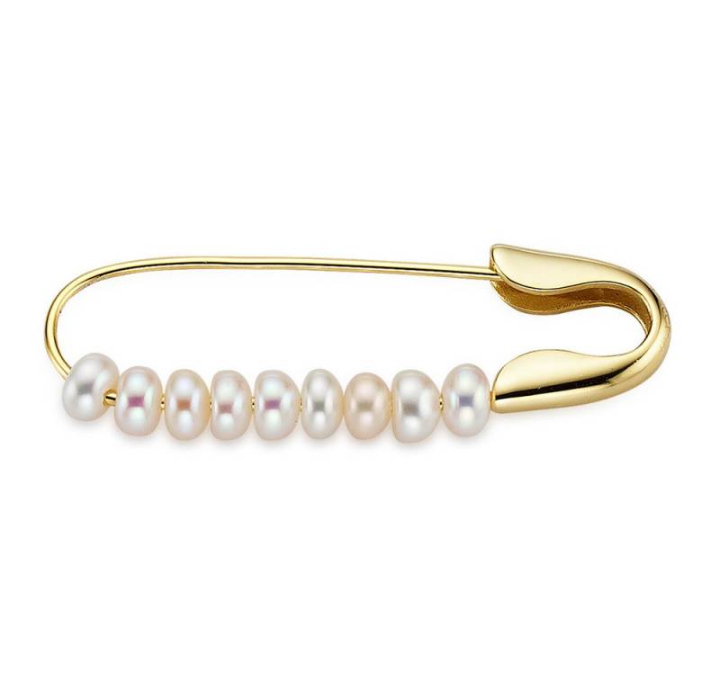 Aniston JEWELRY & WATCHES Anstecknadel Schmuck, Geschenk, Brosche Sicherheitsnadel mit Muschelkernperlen von Aniston JEWELRY & WATCHES