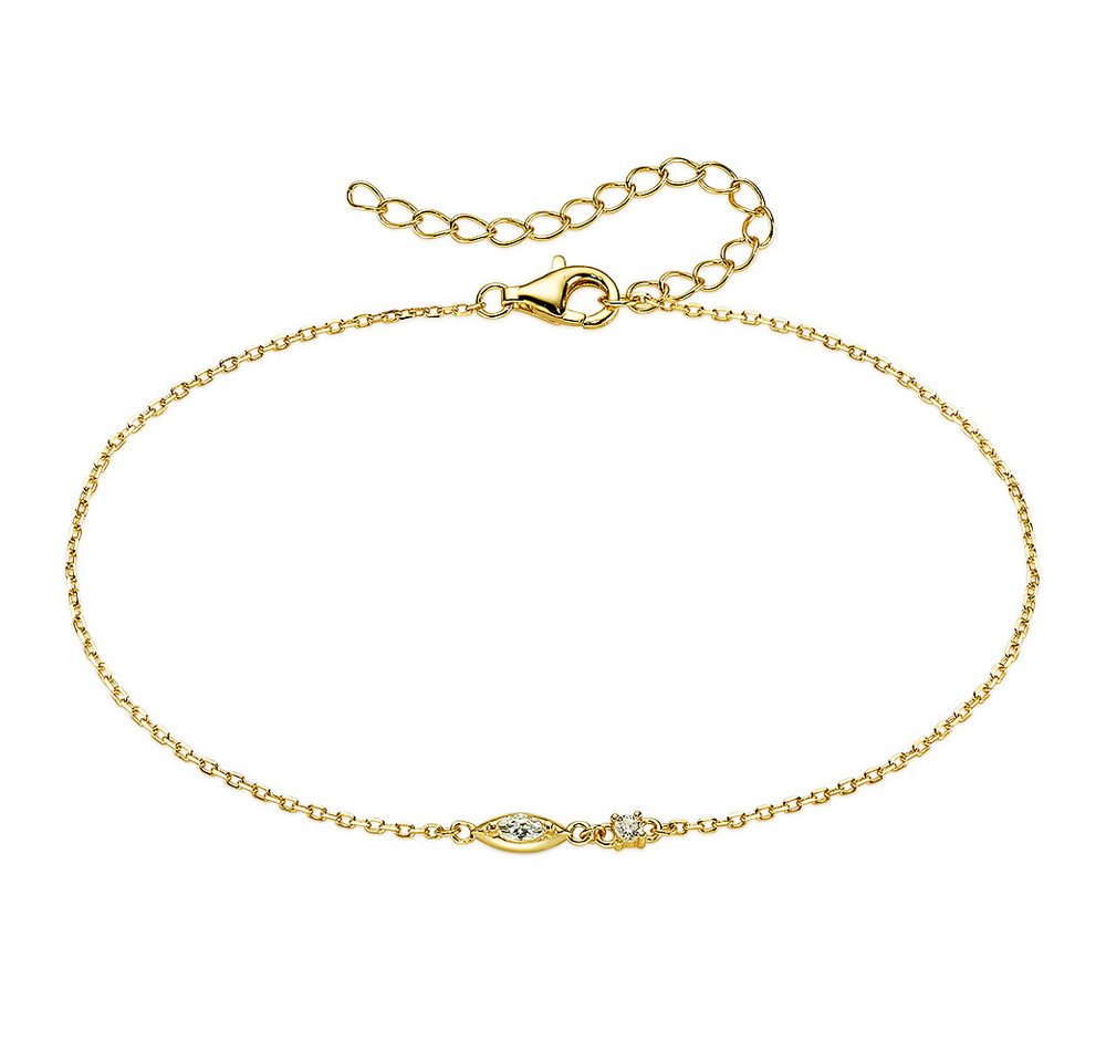 Aniston JEWELRY & WATCHES Armband Armkette mit weißen Zirkonia, mit Zirkonia (synth) von Aniston JEWELRY & WATCHES