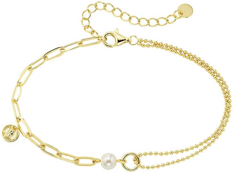 Aniston JEWELRY & WATCHES Armband Schmuck Geschenk Silber 925 Silberarmband Münze, mit Perlmutt (synth) von Aniston JEWELRY & WATCHES