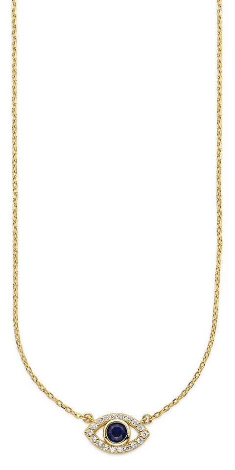 Aniston JEWELRY & WATCHES Kette mit Anhänger Schmuck Geschenk Silberkette mit Anhänger Auge, mit Zirkonia (synth), Spinell (synth) von Aniston JEWELRY & WATCHES