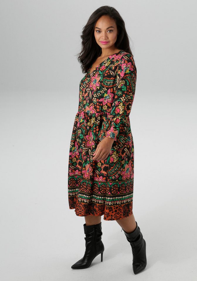 Aniston PLUS Blusenkleid aus weich fallender Viskose - NEUE KOLLEKTION Aniston PLUS Blusenkleid aus weich fallender Viskose - NEUE KOLLEKTION von Aniston PLUS