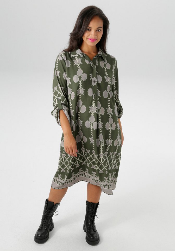 Aniston PLUS Blusenkleid aus weich fallender Viskose - NEUE KOLLEKTION Aniston PLUS Blusenkleid aus weich fallender Viskose - NEUE KOLLEKTION von Aniston PLUS