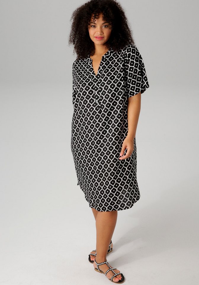 Aniston PLUS Blusenkleid in trendigen Druck von Aniston PLUS