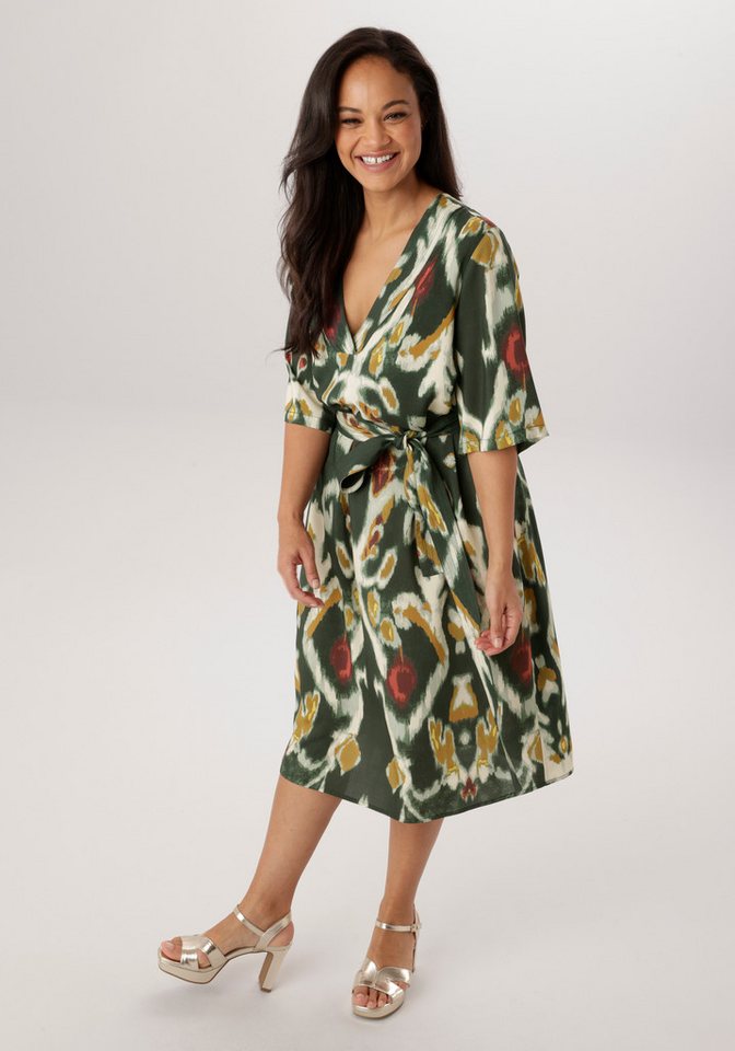 Aniston PLUS Blusenkleid mit dekorativer V-Ausschnitt - NEUE KOLLEKTION von Aniston PLUS