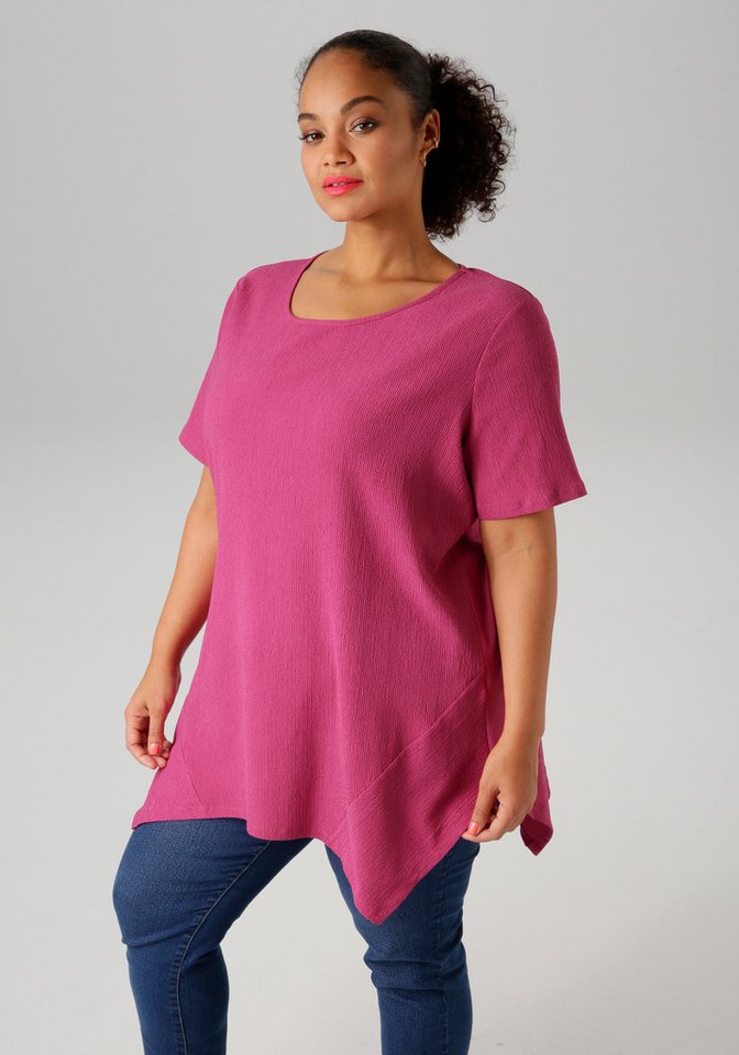 Aniston PLUS Blusenshirt mit dezenter Streifenlook Struktur von Aniston PLUS