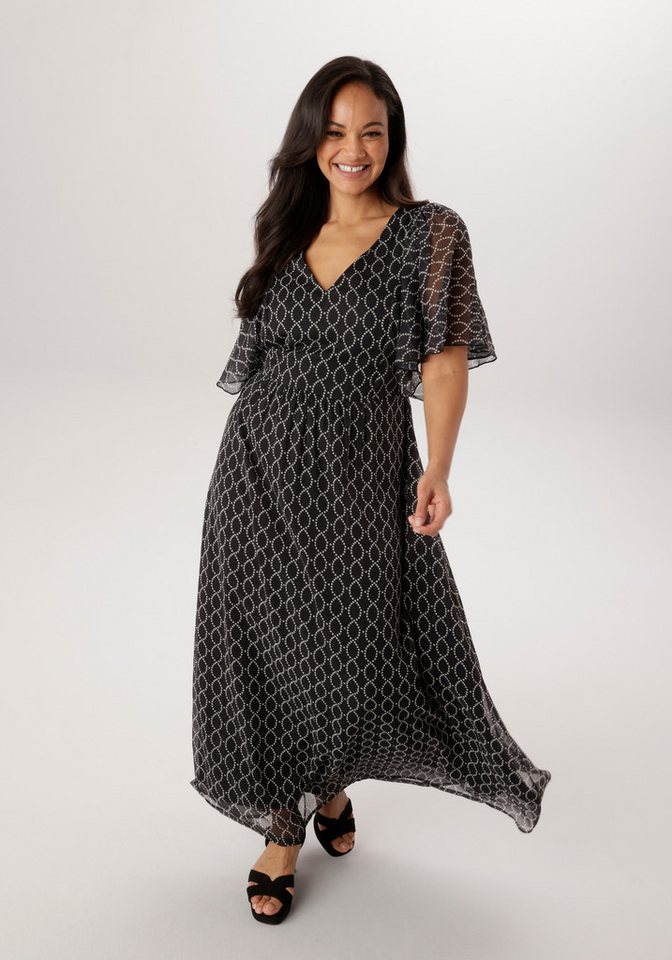 Aniston PLUS Chiffonkleid mit tollem Druck - NEUE KOLLEKTION von Aniston PLUS