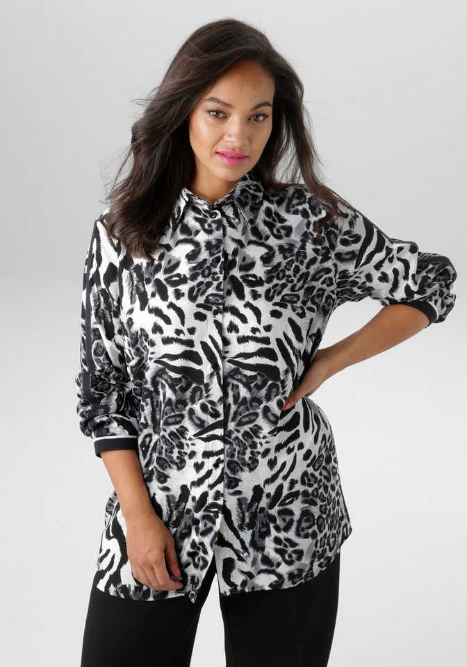 Aniston PLUS Hemdbluse in trendigen Animal Dessin - NEUE KOLLEKTION von Aniston PLUS