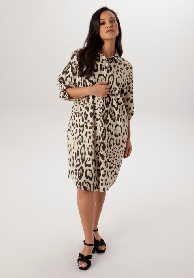 Aniston PLUS Hemdblusenkleid aus schöner Leinen-Viskose-Qualität - NEUE KOLLEKTION von Aniston PLUS