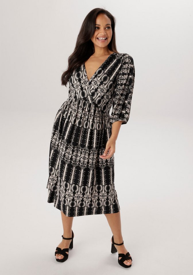 Aniston PLUS Jerseykleid in Wickeloptik - NEUE KOLLEKTION von Aniston PLUS