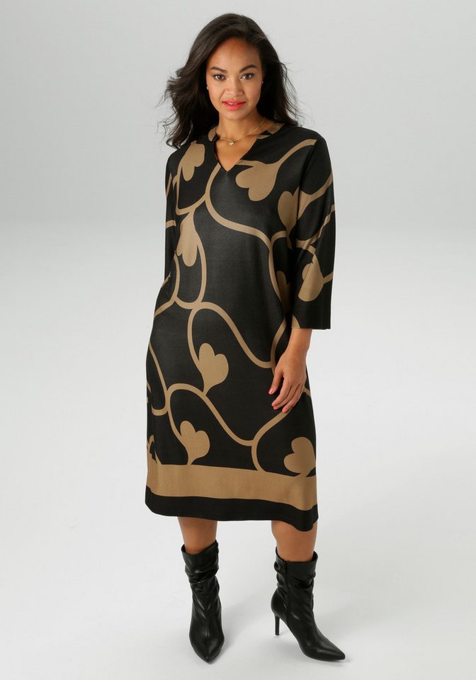 Aniston PLUS Jerseykleid mit interessantem Allover-Print - NEUE KOLLEKTION von Aniston PLUS