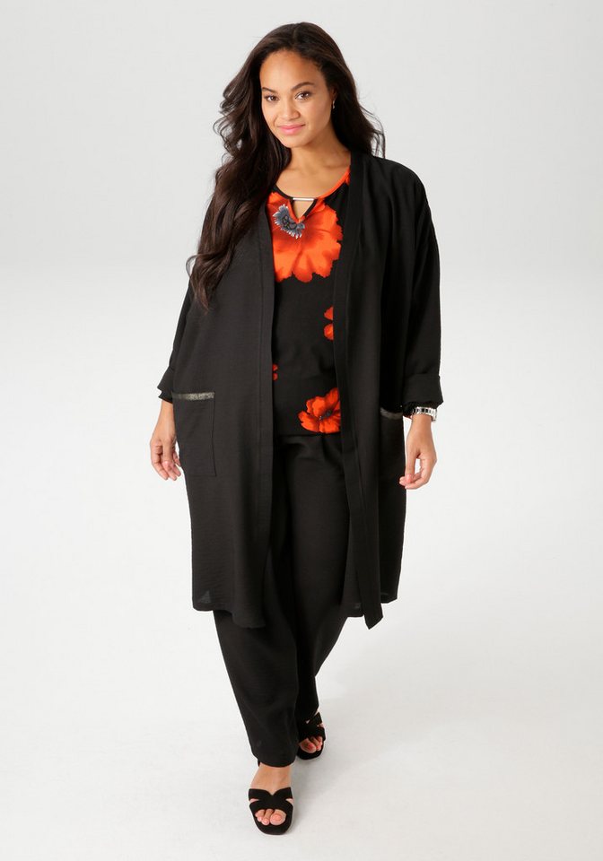 Aniston PLUS Langjacke aus strukturierter Ware von Aniston PLUS
