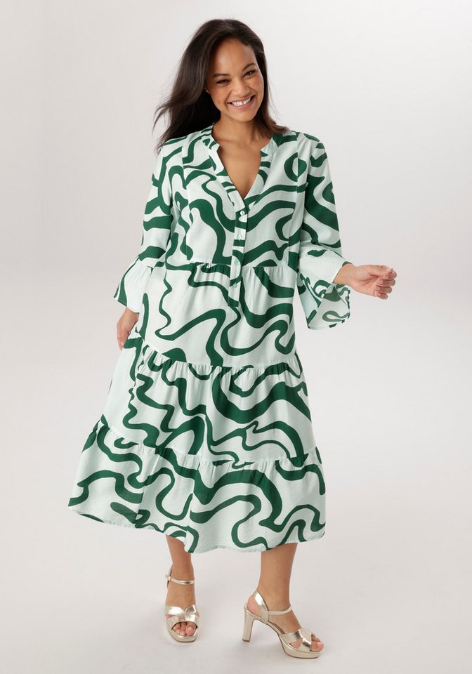 Aniston PLUS Midikleid mit Volant - NEUE KOLLEKTION von Aniston PLUS